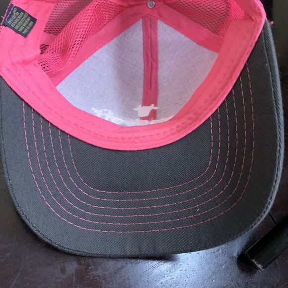 Moogsoft Embroidered Adjustable Snapback Trucker Hat Cap Gray/Pink - Picture 7 of 9